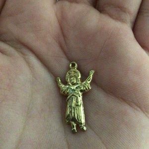 Solid 14k Jesus Charm